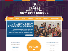 Tablet Screenshot of newcityschoolharrisburg.org